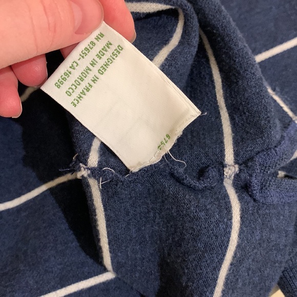 Men’s Lacoste Blue & White Stripe Long Sleeve Size Large - Picture 9 of 9